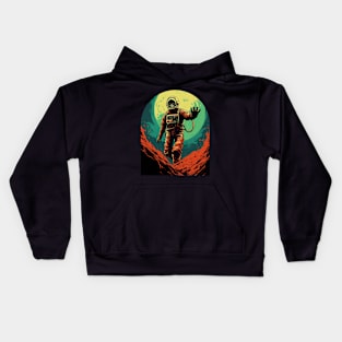 Skeleton Astronaut Sci Fi Horror Kids Hoodie